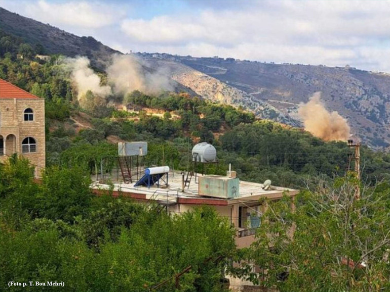 Israele e Libano. P. Toufic (Custodia): “Il villaggio cristiano di Deir Mimas colpito dalle bombe. Abitanti in fuga a Beirut”