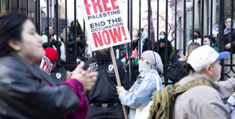 La protesta degli universitari statunitensi: “Stop alla guerra in Medio Oriente”
