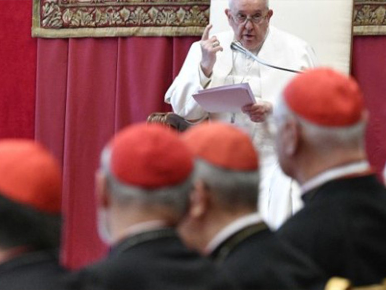 Papa Francesco: alla Curia Romana, “a Gaza non è guerra, è crudeltà”