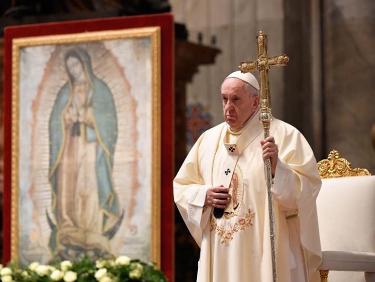 Papa Francesco: festa Beata Vergine di Guadalupe, “Dio dà sempre in abbondanza” e “il suo stile è sempre dire bene”