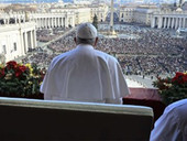 Papa Francesco: messaggio natalizio, “supplico che cessino le operazioni militari” in Palestina e “non si continui ad alimentare violenza”