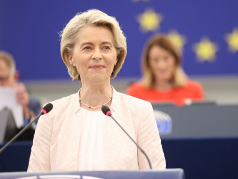 Parlamento Ue: Von der Leyen rieletta presidente della Commissione europea