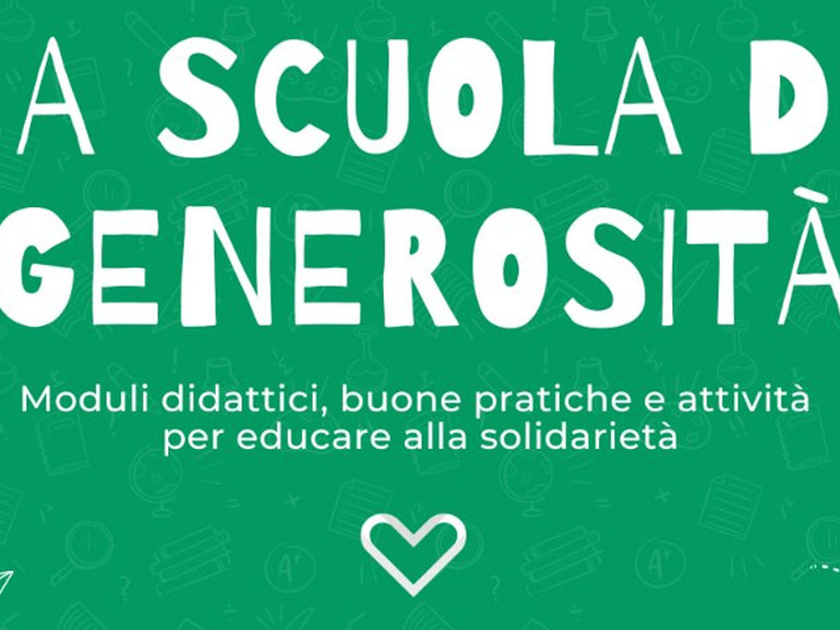 Riparte “A scuola di generosità”, che insegna agli studenti la solidarietà