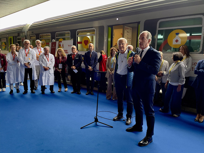 Riparte il treno della salute "Prevenzione e solidarietà in movimento"