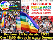 Torna il popolo della pace riunito nella Coalizione di "Uniti Per La Pace". Il 24 febbraio Fiaccolata per la Pace da Piazza Duomo a Palazzo Moroni